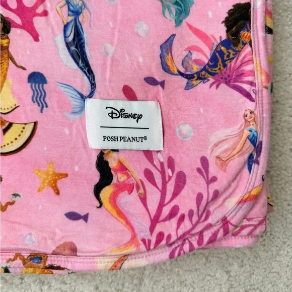 Posh Peanut x Disney’s The Little Mermaid Classic Reversible Patoo - 40”x40” - Picture 2 of 6